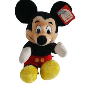 Vintage Mickey Mouse Plush Walt Disney World Disneyland Toy New Tags